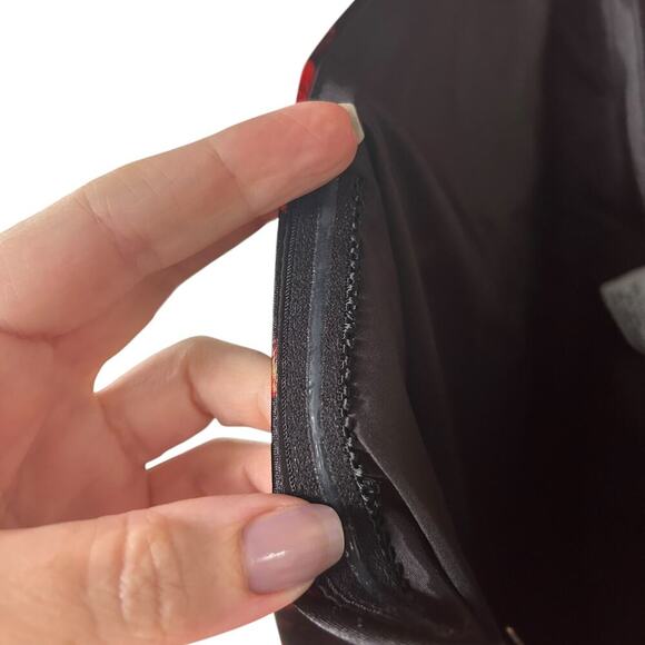 Maggy London Women's Satin Black Floral One Shoulder Dress Size 4 - Picture 4 of 5